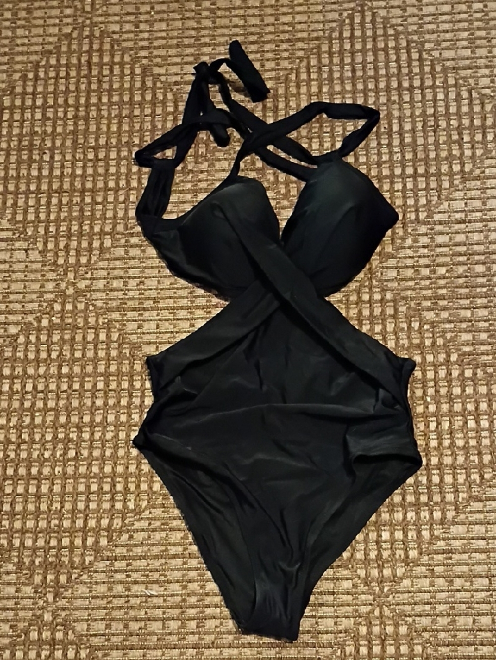 Classic Black One-Piece Swimsuit NWOT- Women Swim Bikini